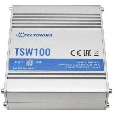 5P Teltonika TSW100 Industrial GSwitch 4x PoE+ (120W)